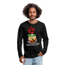 Load image into Gallery viewer, Concrete Rose Long Sleeve T-Shirt - charcoal grey