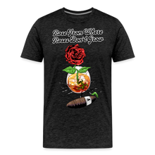Load image into Gallery viewer, Concrete Rose and Cigar T-Shirt - charcoal grey