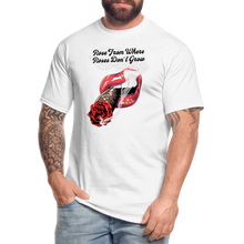 Load image into Gallery viewer, Smoking Rose Tall Men's T-Shirt - white