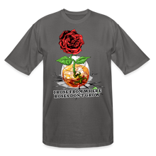 Load image into Gallery viewer, Concrete Rose Tall T-Shirt - charcoal