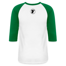 Load image into Gallery viewer, Cigar Hug - Baseball T-Shirt - white/kelly green