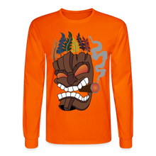 Load image into Gallery viewer, Tiki Mask Long Sleeve T-Shirt - orange