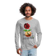 Load image into Gallery viewer, Concrete Rose Long Sleeve T-Shirt - heather gray