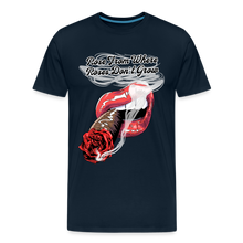 Load image into Gallery viewer, Smoking Rose T-Shirt - deep navy