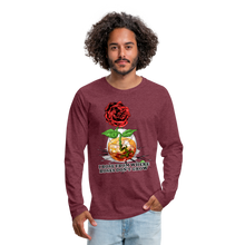 Load image into Gallery viewer, Concrete Rose Long Sleeve T-Shirt - heather burgundy
