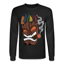 Load image into Gallery viewer, Tiki Mask Long Sleeve T-Shirt - black