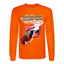 Load image into Gallery viewer, Smoking Rose Long Sleeve T-Shirt - orange