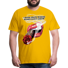 Load image into Gallery viewer, Smoking Rose Men's Premium T-Shirt - sun yellow