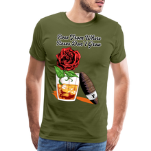 Load image into Gallery viewer, Whiskey Rose T-Shirt - olive green