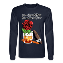 Load image into Gallery viewer, Whiskey Rose Long Sleeve T-Shirt - navy