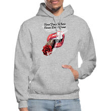 Load image into Gallery viewer, Smoking Rose Hoodie - heather gray