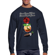 Load image into Gallery viewer, Concrete Rose Long Sleeve T-Shirt - navy