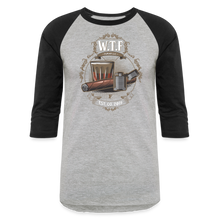 Load image into Gallery viewer, W.T.F. Baseball T-Shirt - heather gray/black
