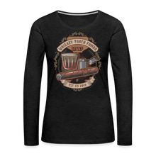 Load image into Gallery viewer, W.T.F Women's Premium Long Sleeve T-Shirt - charcoal grey