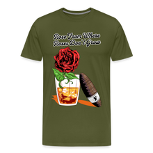 Load image into Gallery viewer, Whiskey Rose T-Shirt - olive green