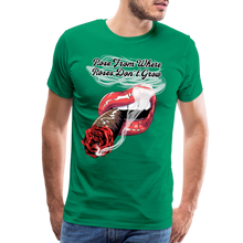 Load image into Gallery viewer, Smoking Rose T-Shirt - kelly green