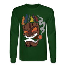 Load image into Gallery viewer, Tiki Mask Long Sleeve T-Shirt - forest green