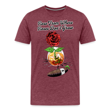 Load image into Gallery viewer, Concrete Rose and Cigar T-Shirt - heather burgundy