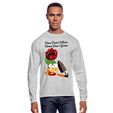 Load image into Gallery viewer, Whiskey Rose Long Sleeve T-Shirt - heather gray