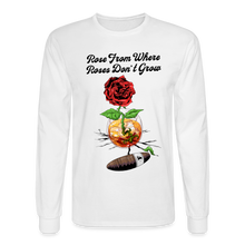 Load image into Gallery viewer, Concrete Rose Long Sleeve T-Shirt - white