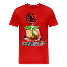 Load image into Gallery viewer, Concrete Rose Men's T-Shirt - red