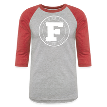 Load image into Gallery viewer, White Fumar Women's Baseball T-Shirt - heather gray/red