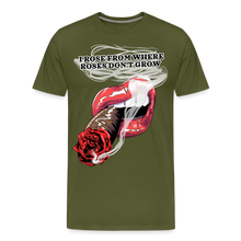 Load image into Gallery viewer, Smoking Rose Men's Premium T-Shirt - olive green