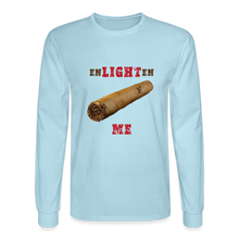 Load image into Gallery viewer, Enlighten Me Men's Long Sleeve T-Shirt - powder blue