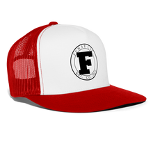 Load image into Gallery viewer, Fumar Trucker Hat - white/red