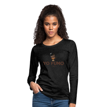 Load image into Gallery viewer, Yo Fumo Women's Premium Long Sleeve T-Shirt - charcoal grey