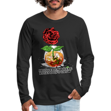 Load image into Gallery viewer, Concrete Rose Long Sleeve T-Shirt - black