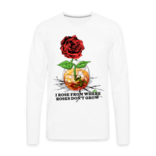 Load image into Gallery viewer, Concrete Rose Long Sleeve T-Shirt - white