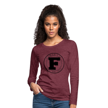 Load image into Gallery viewer, Fumar Women's Premium Long Sleeve T-Shirt - heather burgundy