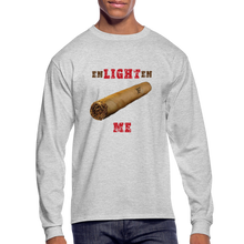 Load image into Gallery viewer, Enlighten Me Men's Long Sleeve T-Shirt - heather gray