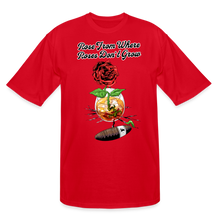 Load image into Gallery viewer, Concrete Rose Tall T-Shirt - red