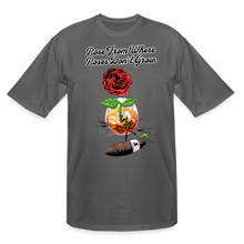 Load image into Gallery viewer, Concrete Rose Tall T-Shirt - charcoal