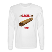 Load image into Gallery viewer, Enlighten Me Men's Long Sleeve T-Shirt - white