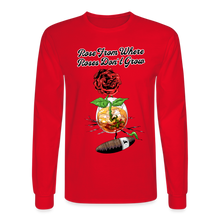 Load image into Gallery viewer, Concrete Rose Long Sleeve T-Shirt - red