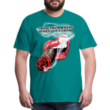 Load image into Gallery viewer, Smoking Rose Men's Premium T-Shirt - teal