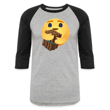 Load image into Gallery viewer, Cigar Hug - Baseball T-Shirt - heather gray/black