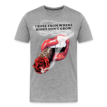 Load image into Gallery viewer, Smoking Rose Men's Premium T-Shirt - heather gray
