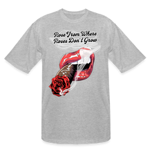 Load image into Gallery viewer, Smoking Rose Tall Men's T-Shirt - heather gray