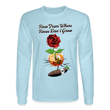 Load image into Gallery viewer, Concrete Rose Long Sleeve T-Shirt - powder blue