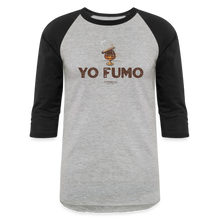 Load image into Gallery viewer, Yo Fumo Baseball T-Shirt - heather gray/black