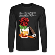Load image into Gallery viewer, Whiskey Rose Long Sleeve T-Shirt - black