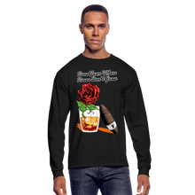Load image into Gallery viewer, Whiskey Rose Long Sleeve T-Shirt - black