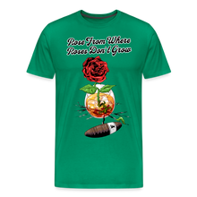 Load image into Gallery viewer, Concrete Rose and Cigar T-Shirt - kelly green