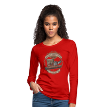 Load image into Gallery viewer, W.T.F Women's Premium Long Sleeve T-Shirt - red