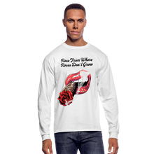 Load image into Gallery viewer, Smoking Rose Long Sleeve T-Shirt - white