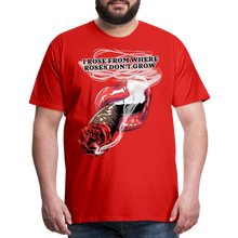 Load image into Gallery viewer, Smoking Rose Men's Premium T-Shirt - red